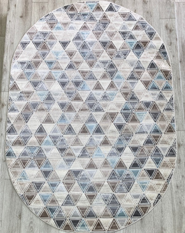 Ковер турецкий 36853A Avon (Полипропилен, бежевый, голубой)