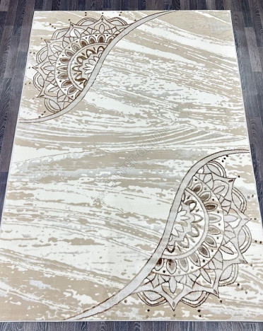 Ковер турецкий 0921A FAME (Полиэстер, бежевый)