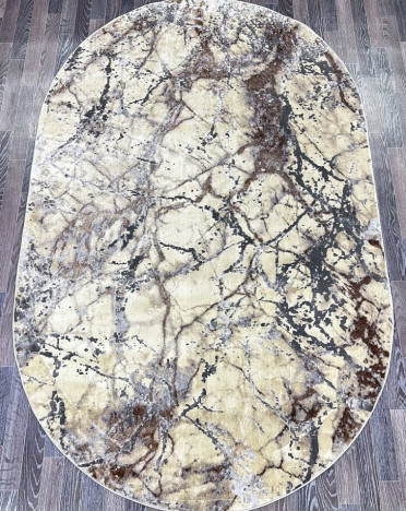 Ковер турецкий AA608A Lisa (Полиэстер, бежевый)