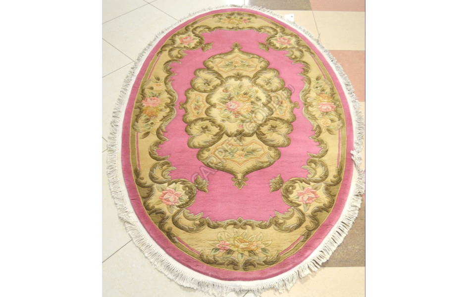 Китайский шерстяной ковер ручной работы SHD-06 Rose Oval