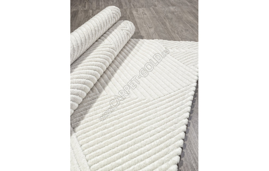 Ковер E857AW - CREAM / CREAM - Прямоугольник - коллекция JUNO